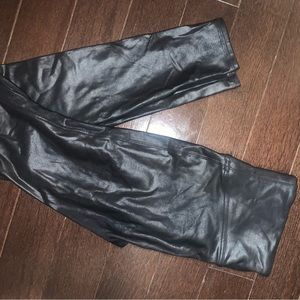 Spanx leather leggings